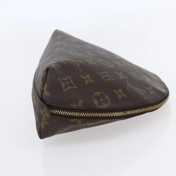 LOUIS VUITTON Monogram Trousse Demi Ronde Cosmetic Pouch M47520 LV Auth BA7198 - Picture 6 of 16